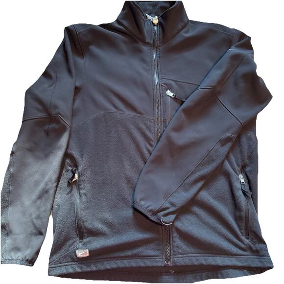 Nike Jacket Unisex L Black Performance Fleece Full Zip Up Coat Whoosh Outdoor - Picture 6 of 9